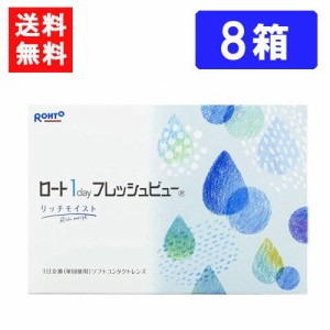 ロート ワンデーフレッシュビュー リッチモイスト（90枚入）×8箱 送料無料 RHOTO 1DAY フレッシュビュー