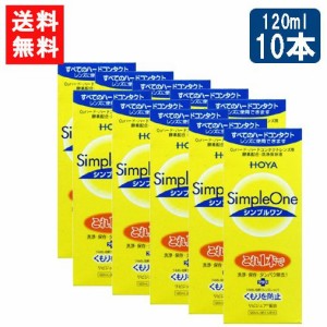 送料無料 HOYA シンプルワン120ｍl×10本