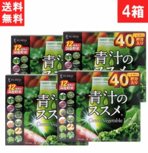 【送料無料】健翔 青汁のススメ 国産野菜12種類使用 40包×4個 国産 九州産 美味しい 美味 大麦若葉 ケール 明日葉 契約農家 栄養 無農薬