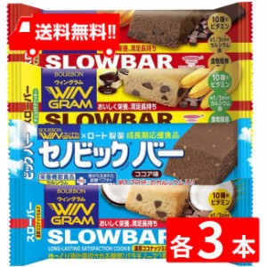 ブルボン スローバー 4種（チョコレートクッキー ・チョコバナナ・濃厚ココナッツミルク・セノビックバーココア味×各３本）12本セット