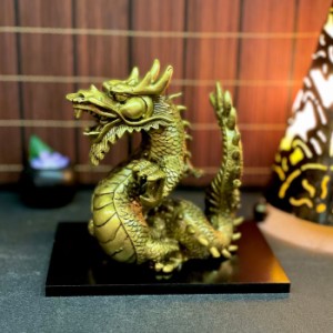 龍 西洋風ドラゴン S18162 高さ16.5cm ゴールド 金 ドラゴン 龍神様 置物 財運 金運 開運 幸運 招福 商売繁盛 事業運 開店祝い 厄除け 富