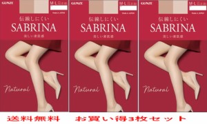 SABRINA 最新版ストッキング Natsural 伝線しにくい 美しい透明感 3枚セット 送料無料 14％OFF sb510-3