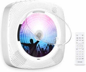 【送料無料】CDプレーヤー Bluetooth コンパクト おしゃれ 置き型 壁掛け ラジオ Bluetooth CD FM USB AUX AAV-243