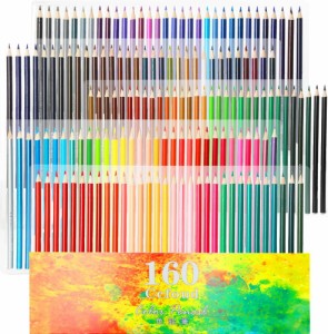 【送料無料】 色鉛筆 160色セット油性色鉛筆 160色鉛筆 塗り絵 スケッチ用 アート鉛筆 プレゼント用 ABG-12