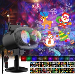 クリスマス プロジェクターライト 海洋ライト RGB多色変化 LED投光器 イルミネーション プロジェクション リモコン 屋外 投影ランプ AKM-