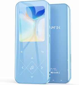 MP3プレーヤー ブルー Bluetooth5.3 内蔵32GB HiFi ダイレクト録音 内蔵スピーカー FMラジオ 2.4インチ 音楽プレーヤー 最大128GBのTFカ