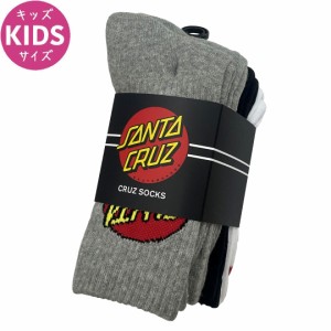 サンタクルーズ SANTA CRUZ ソックス キッズ CRUZ CREW SOCKS YOUTH ４足組 NO39