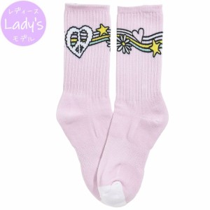 サンタクルーズ SANTA CRUZ レディース ソックス BUBBLE PRIZM PINK CREW SOCKS WOMENS ピンクNO43