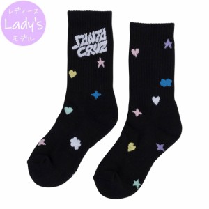 サンタクルーズ SANTA CRUZ レディース ソックス BUBBLE SC GIRLS CREW SOCKS ブラックNO44