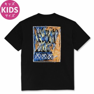 POLAR ポーラー キッズ Tシャツ CAMP FIRE TEE JR ジュニアサイズ ブラック NO3