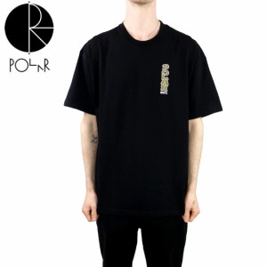 POLAR ポーラー スケボー Tシャツ VERTICAL LOGO TEE ブラック NO39