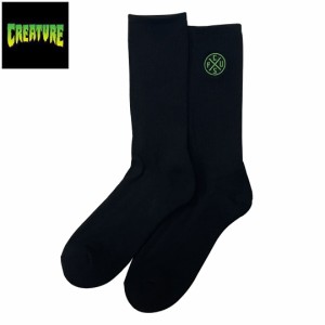 クリーチャー CREATURE ソックス CONTRAST SOCKS ブラック NO26