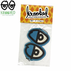 KROOKED クロックド スケートボード エアーフレッシュナー EYES AIR FRESHENER BLUE NO09