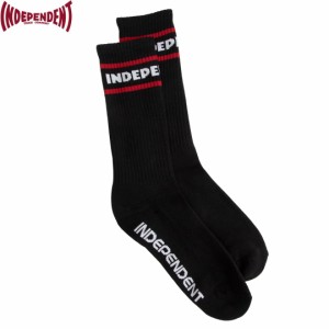 インディペンデント INDEPENDENT ソックス ITC STREAK CREW SOCKS ブラック NO48