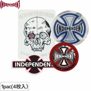 インディペンデント INDEPENDENT スケボー ステッカー オリジナルSTICKER PACK 4枚 NO140