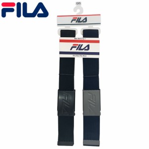 FILA フィラ ベルト WEB BELT 2 FOR 1ブラック・ネイビーNO1