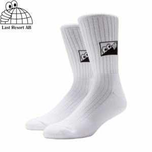 LAST RESORT AB ラストリゾート ソックス HEEL TAB DRESS SOCKS ホワイト NO3