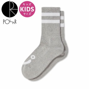 POLAR ポーラー スケボー ソックス HAPPY SAD SOCKS ヘザーグレー NO19