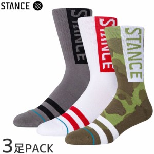 STANCE スタンス スケボー ソックス THE OG CREW SOCKS 3 PACK NO03