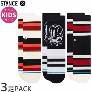 STANCE スタンス スケボー キッズソックス FACE MELTER KIDS SOCKS 3PACK NO07