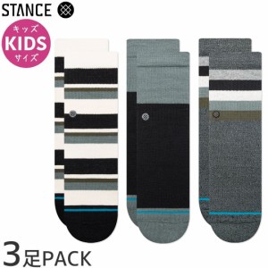 STANCE スタンス スケボー キッズソックス BOUNCE BACK KIDS SOCKS TEAL 3PACK NO10