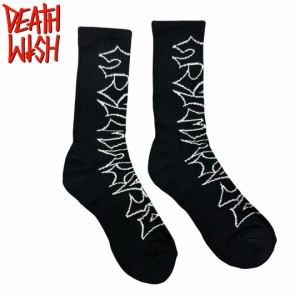 デスウィッシュ DEATH WISH スケボー ソックス HEAVY SOCKS ブラック NO7