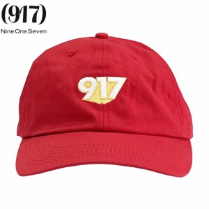 CALL ME 917 ナインワンセブン NINE ONE SEVEN キャップ 3D DAD CAP レッド NO03