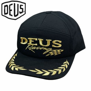 DEUS EX MACHINA デウスバイク サーフ キャップ 帽子 USA正規品 FLAGSTUFF TRUCKER ブラック NO33