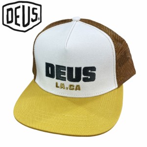 DEUS EX MACHINA デウスバイク サーフ キャップ 帽子 USA正規品 AKIN TRUCKER マスタード NO34