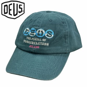 DEUS EX MACHINA デウスバイク サーフ キャップ 帽子 USA正規品 IVAN DAD CAP ワークグリーン NO35