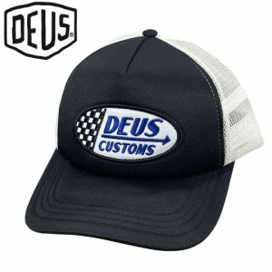 DEUS EX MACHINA デウスバイク サーフ キャップ 帽子 USA正規品 FLAGS TRUCKER ブラック NO39