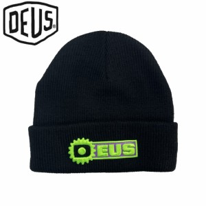 DEUS EX MACHINA デウスバイク サーフ ニットキャップ ビーニー USA正規品 SERVICE BEANIE ブラック NO1