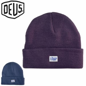 DEUS EX MACHINA デウスバイク サーフ ニットキャップ ビーニー USA正規品 KARL BEANIE ナイトシェード/ワークウェアブルー NO2