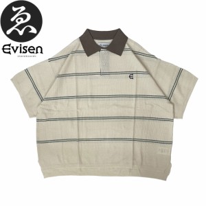 EVISEN エビセン スケボー シャツ BAMBI BORDER KNIT POLO SHIRT GREEN NO04