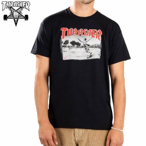 スラッシャー THRASHER スケボー Tシャツ USA企画 JAKE DISH TEE BLACK ブラック NO147