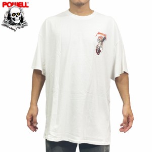 パウエル POWELL スケボー Tシャツ OG METALLICA COLLAB TEE ホワイト NO91