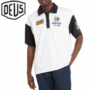 DEUS EX MACHINA デウス スケボー ポロシャツ USA正規品 MONACO POLO VINTAGE WHITE NO31