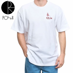 POLAR ポーラー スケボー Tシャツ REAPER TEE ホワイト NO50