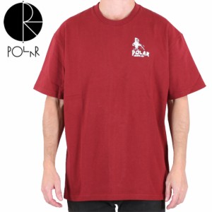 POLAR ポーラー スケボー Tシャツ REAPER TEE ワイン NO52