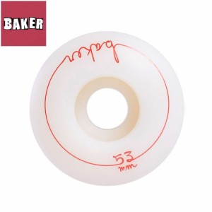 ベーカー BAKER スケートボード ウィール CURSIVE RED WHEEL 53mm NO15