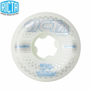 リクタ RICTA スケボー ウィール KNIBBS REFLECTIVE NATURALS WIDE WHEEL 99A 53mm NO53