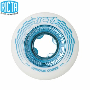 リクタ RICTA スケボー ウィール CHROME CORE TEAL WHEEL 99A 53mm NO54