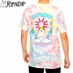 RIPNDIP リップンディップ スケートボード Tシャツ ETHERAL TEE ピーチラベンダータイダイ NO7