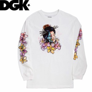 DGK ディージーケー スケボー ロンT GEISHA LS TEE ホワイト NO3