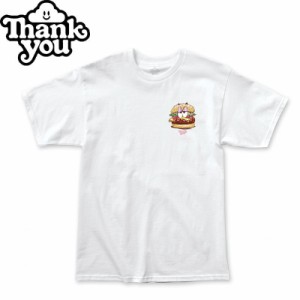 THANK YOU サンキュー スケボー Tシャツ JUNK FOOD TEE ホワイト NO5