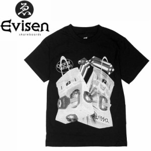 EVISEN エビセン スケボー Tシャツ RAINBOW TEE ブラック NO11