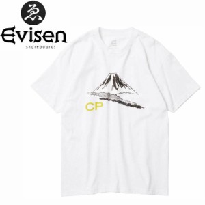 EVISEN エビセン スケボー Tシャツ FUJI CP TEE ホワイト NO14