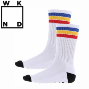 ウィークエンド WKND スケボー ソックス STRIPE SOCKS ホワイト NO2