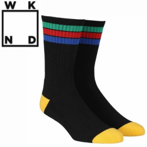 ウィークエンド WKND スケボー ソックス STRIPE SOCKS ブラック NO3