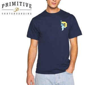 PRIMITIVE プリミティブ スケボー Tシャツ BEACON TEE ネイビー NO35